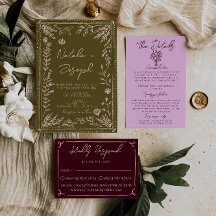 Moderne handgetekende graslanden bloemrijke tuin b