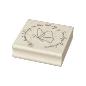 Moderne handgetekende vlinderbibliotheek Boek Cust Rubberstempel (Stempel)