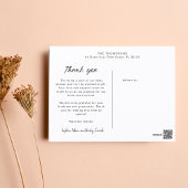 Moderne handlettering 8 fotocollage baby shower briefkaart