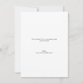 Moderne handlettering aangepaste Baby shower foto Bedankkaart (Achterkant)