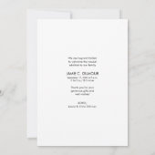 Moderne Handlettering Baby Foto Dank u Bedankkaart (Achterkant)