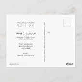 Moderne handlettering Baby Foto geboorteaankondigi Briefkaart (Achterkant)