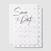 Moderne handlettering bruiloft overlay vellum uitnodigingen (Offset (Uitnodiging))