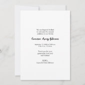 Moderne handlettering die Baby-aangepaste foto int Bedankkaart (Achterkant)