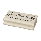 Moderne "Handmade by" Vetgedrukte handgeschreven k Rubberstempel (Stempel)