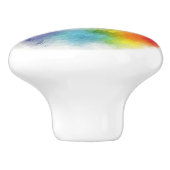 Moderne handmatige, kleurrijke Sjabloon voor hands Keramische Knop (Zijkant)