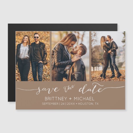 Moderne handmatige koppeling opslaan datumtan (Voorkant / Achterkant)