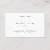 Moderne handmatige Sjabloon handschrift Profession Visitekaartje (Achterkant)