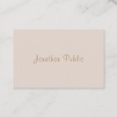 Moderne handmatige, uiterst minimalistische Sjablo Visitekaartje (Voorkant)