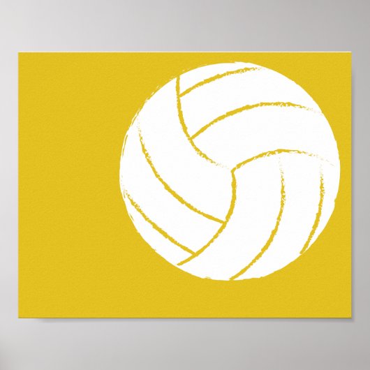 Moderne handmatige volleybalkunst - 1 van 6 poster (Voorkant)