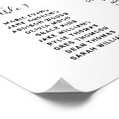 Moderne handmatige weddenschappen poster (Hoek)