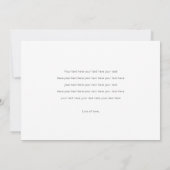 Moderne handschrift Eenvoudige foto-elopement brui Aankondiging (Achterkant)