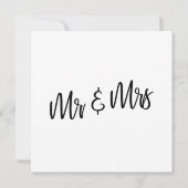 Moderne handschrift Minimalist We zijn getrouwd! Kaart (Achterkant)