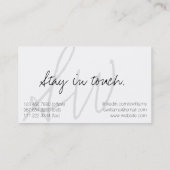 Moderne handschrift professionele Visitekaartjes (Achterkant)