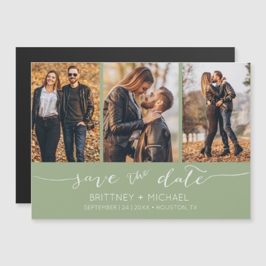 Moderne Handtekening met opslaan van datumpagina G (Voorkant / Achterkant)