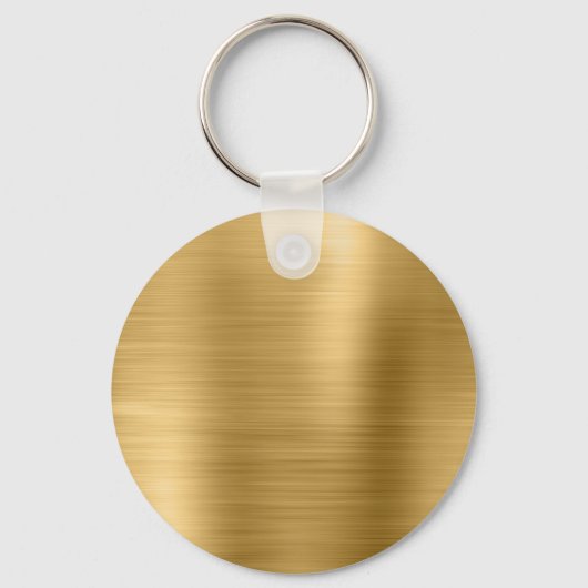 Moderne handtekening Monogram Gold Foil Sleutelhanger (Achterkant)