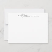 Moderne handtekeningstijl briefkaart (Voorkant)