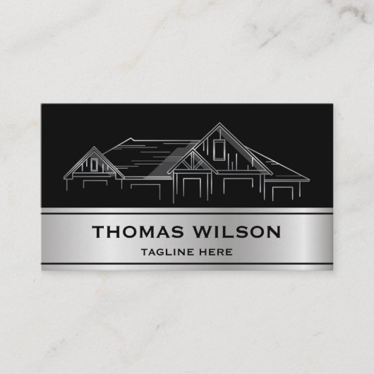 Moderne handyman Carpenter Tools Busin Visitekaartje (Voorkant)