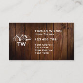 Moderne handyman Carpenter Tools Busin Visitekaartje (Achterkant)