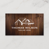 Moderne handyman Carpenter Tools Busin Visitekaartje (Voorkant)