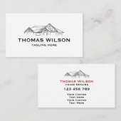 Moderne handyman Carpenter Tools Busin Visitekaartje (Voorkant / Achterkant)