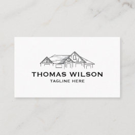 Moderne handyman Carpenter Tools Busin Visitekaartje