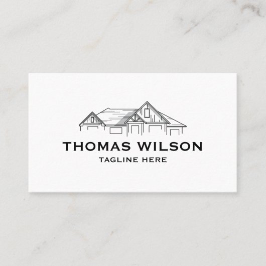 Moderne handyman Carpenter Tools Busin Visitekaartje (Voorkant)