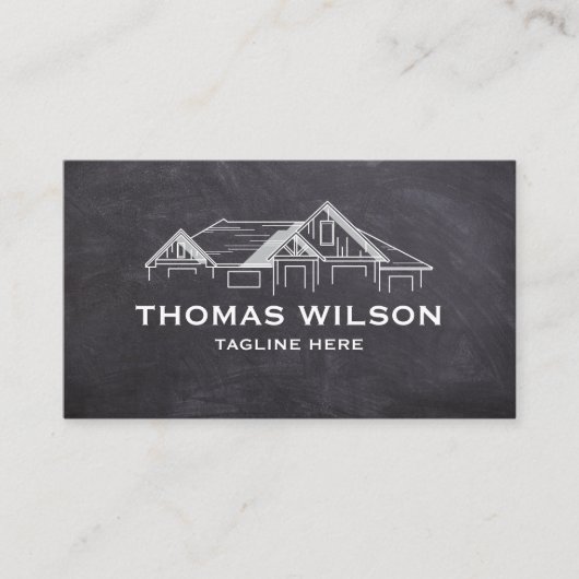 Moderne handyman Carpenter Tools Busin Visitekaartje (Voorkant)