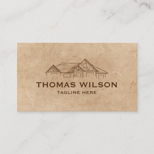 Moderne handyman Carpenter Tools Craft Visitekaartje (Voorkant)