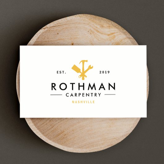 Moderne handyman / Carpenter Tools Home Improvemen Visitekaartje