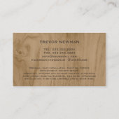 Moderne handyman Carpenter Tools Wood Visitekaartje (Achterkant)