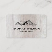 Moderne handyman Carpenter Tools Wood Visitekaartje (Voorkant)