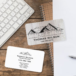 Moderne handyman Carpenter Tools Wood Visitekaartje