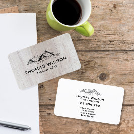 Moderne handyman Carpenter Tools Wood Visitekaartje