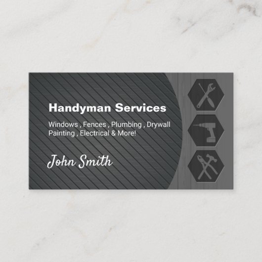 Moderne Handyman constructie verbouwing Visitekaartje (Voorkant)