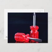 Moderne Handyman Schroevendraaiers Tool Print Briefkaart (Voorkant / Achterkant)
