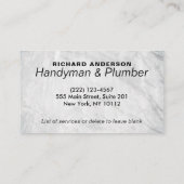 Moderne Handyman Tools Home Improvement Service Visitekaartje (Achterkant)