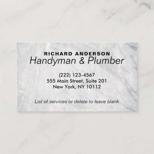 Moderne Handyman Tools Home Improvement Service Visitekaartje (Achterkant)