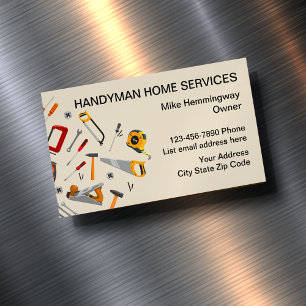 Moderne Handyman Zakelijke Kaartmagneten Magnetisch Visitekaartje