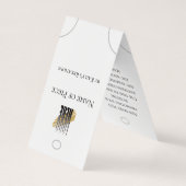 Moderne hangende armbandhouder met Logo QR-code Visitekaartje (Achterkant)