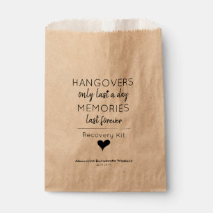 Moderne Hangover Relief Recovery Kit Bruiloft Bedankzakje