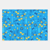 Moderne Hanukkah Inpakpapier Vel (Voorkant 2)