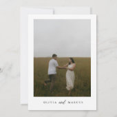 Moderne Happily Ever After Trouwdag Kaart (Achterkant)