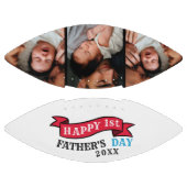 Moderne Happy 1st Fathers Day Photo Collage American Football (Panelen)