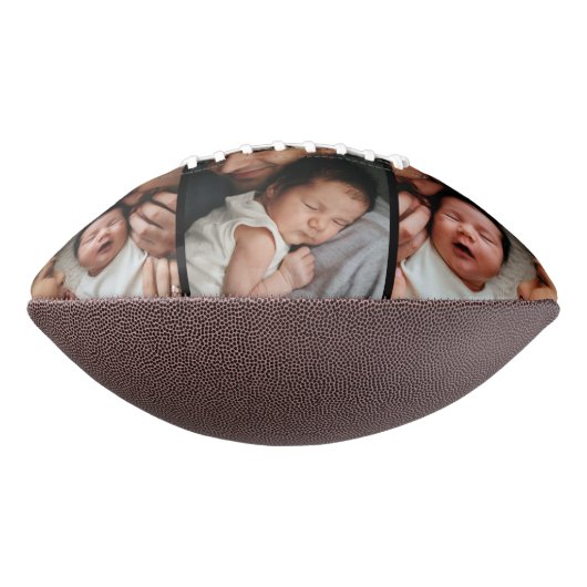 Moderne Happy 1st Fathers Day Photo Collage American Football (Gedraaid 90)
