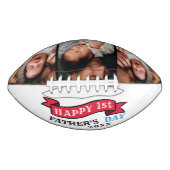 Moderne Happy 1st Fathers Day Photo Collage American Football (Voorkant)