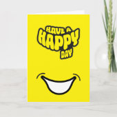 Moderne Happy (Birth) Day tekst gevouwen wenskaart Kaart (Voorkant)