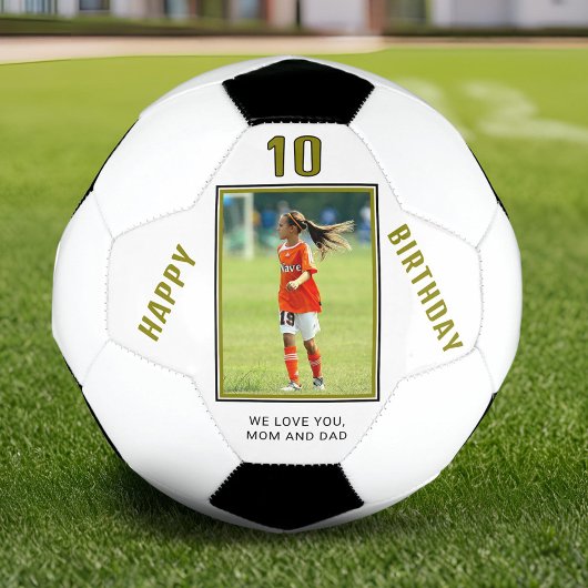 Moderne Happy Birthday Custom Photo Voetbal