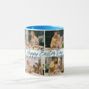 Moderne Happy Easter Day Photo Collage Coffee Mok