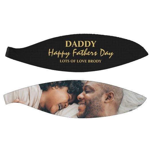 Moderne Happy Fathers Day Foto Basketbal (Panelen)